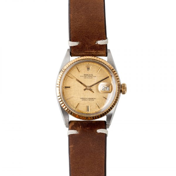 Rolex datejust 1601 two-tone linen dial from 1971