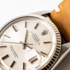 Rolex datejust 1601 silver dial from 1970 macro